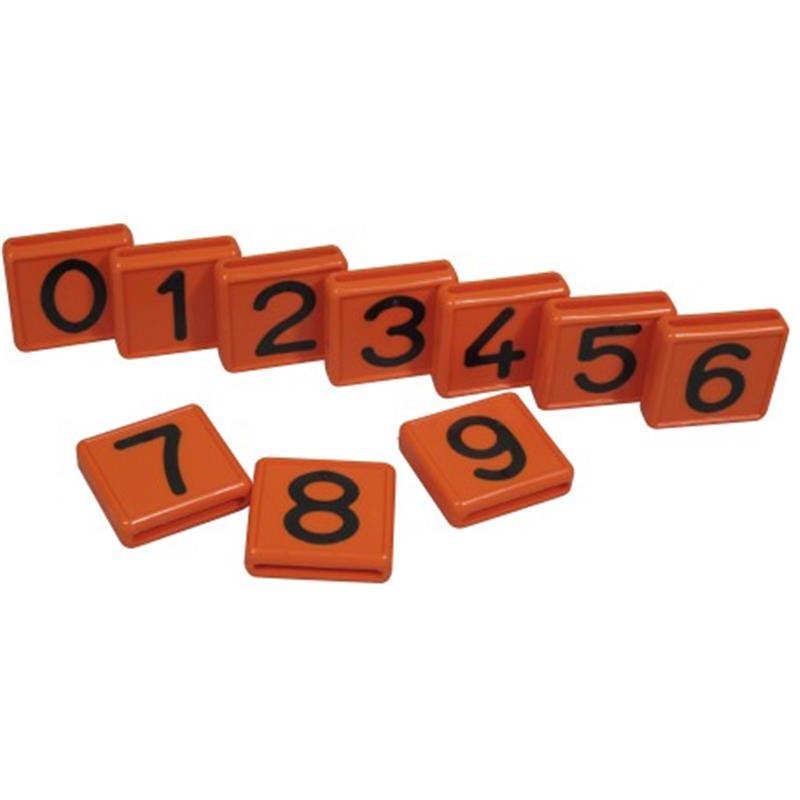 Številke za ovratnice - oranžne