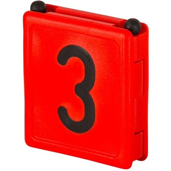 Številka za ovratnico DUO 3 - rdeča