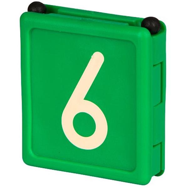 Številka za ovratnico DUO 6 - zelena
