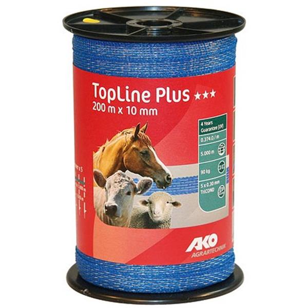 TopLine Plus Weidezaunband 10 mm - 200 m