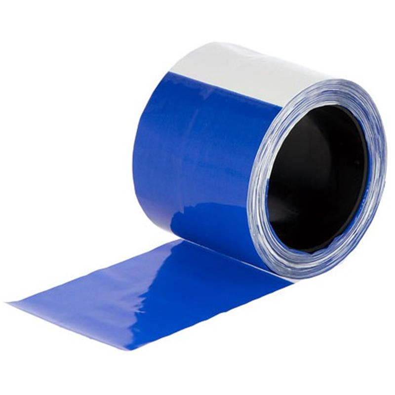 Trak za zaščito črede, belo/modre barve, 80 mm / 100 m